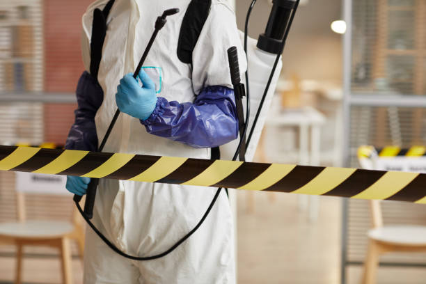 Professional Biohazard Cleanup technician working in Clifton, TX